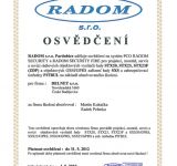 Osvědčení na PCO RADOM