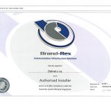 Certifikát Brand-Rex
